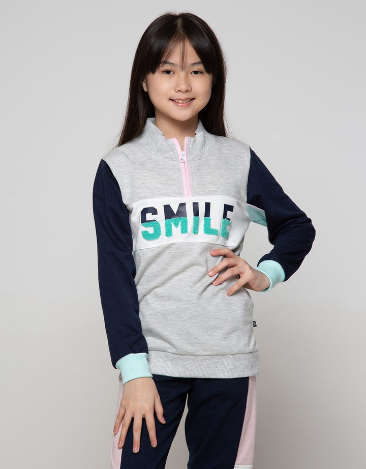 Nevada Jacket Zipper Cut And Sewn Bordir Handuk Smile