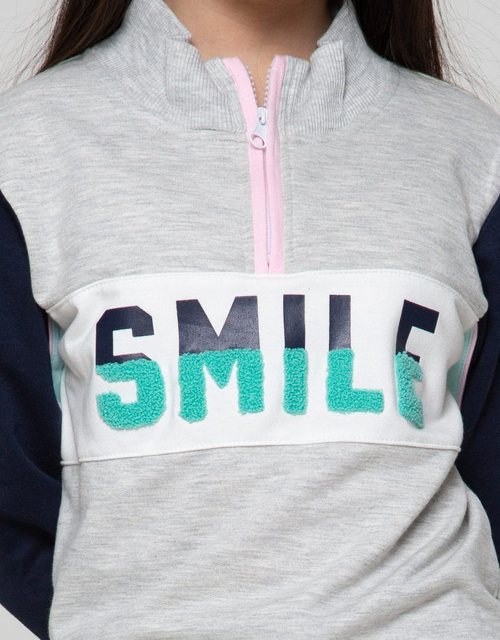 Nevada Jacket Zipper Cut And Sewn Bordir Handuk Smile