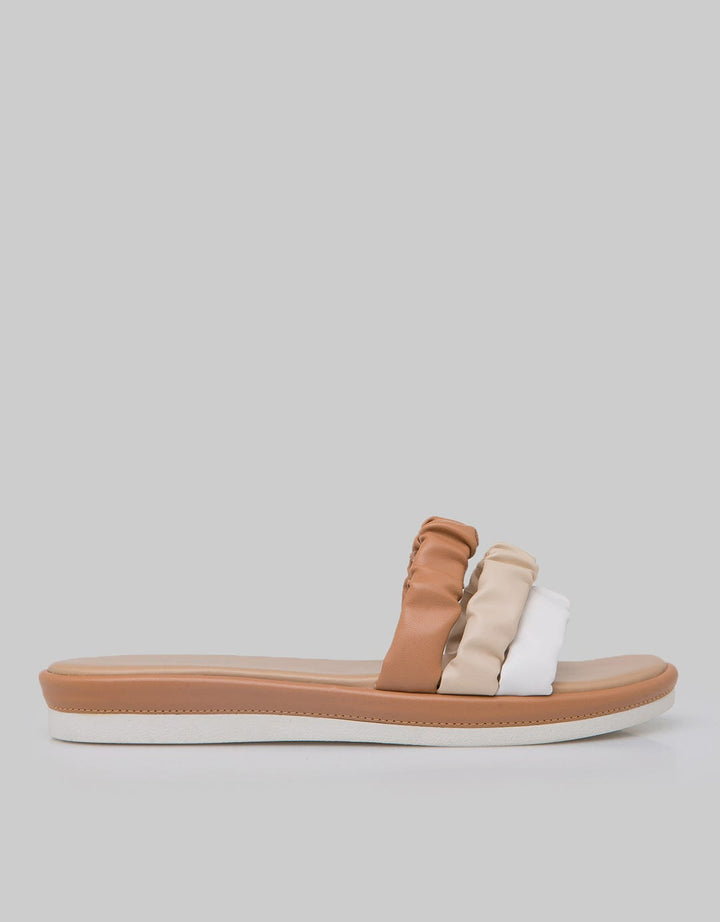 Nevada Slipper Sandals Ruched Claire