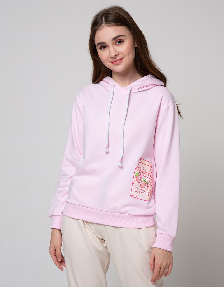Nevada Sweatshirt Strawberry Milk