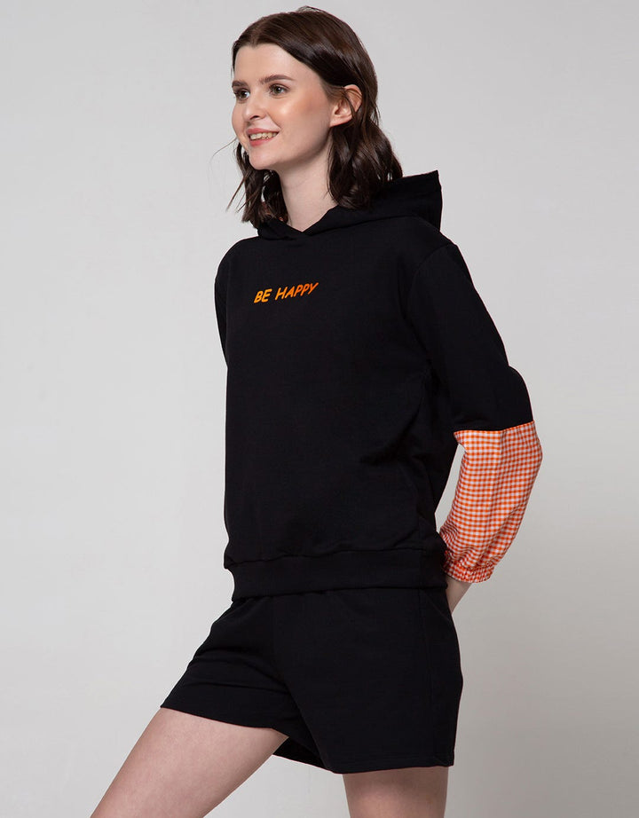 Nevada Sweatshirt Plv Solid Kombinasi Checked