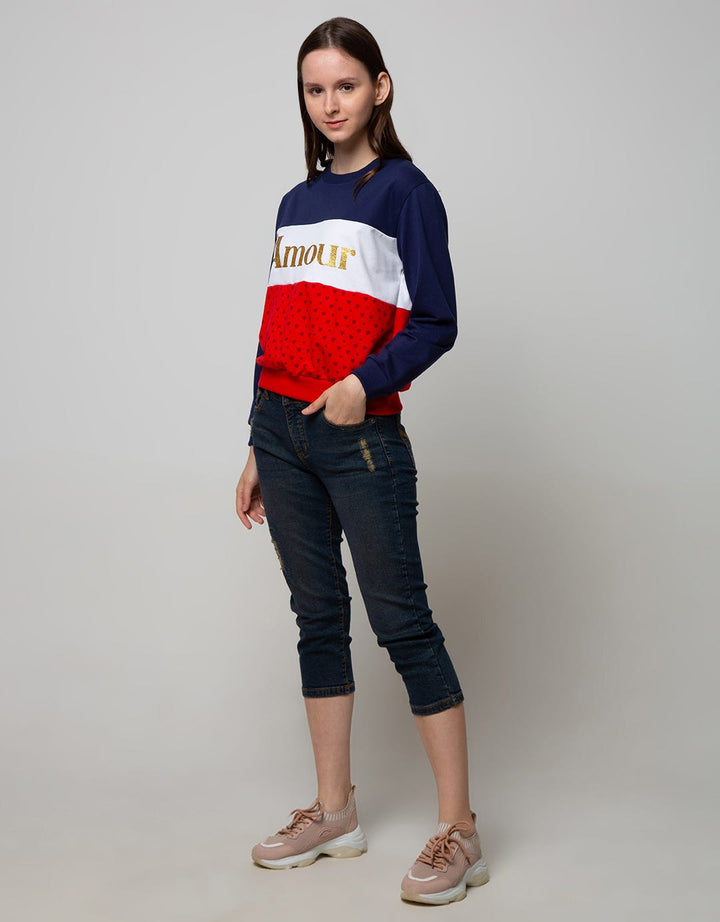 Nevada Sweatshirt Cut And Sew Bonjour
