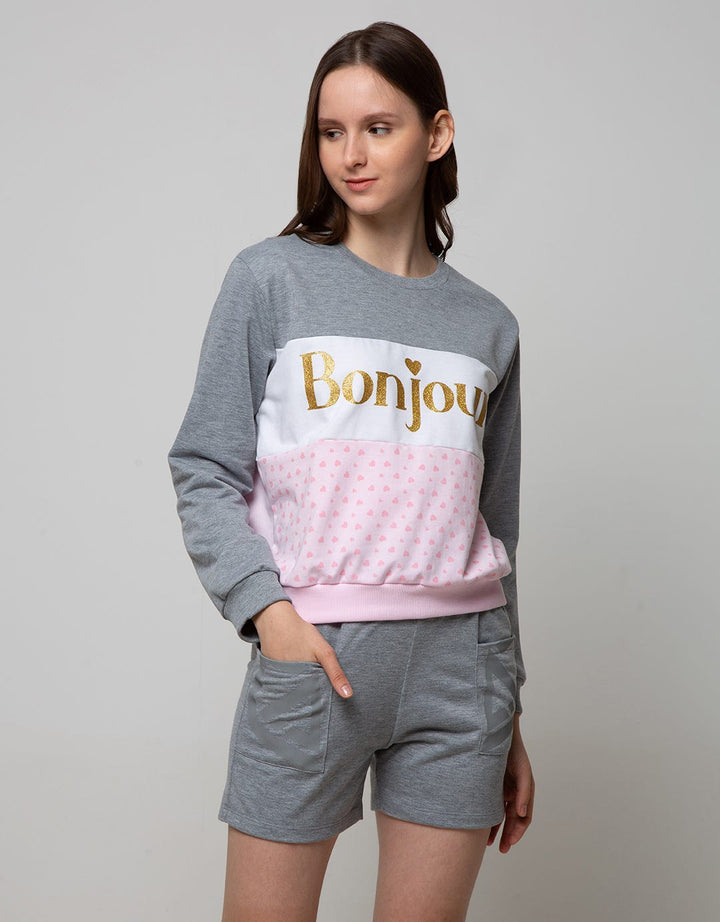 Nevada Sweatshirt Cut And Sew Bonjour