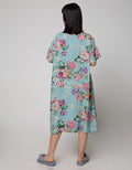 St. Yves Short Sleeve Midi Dress Camomilie Tea