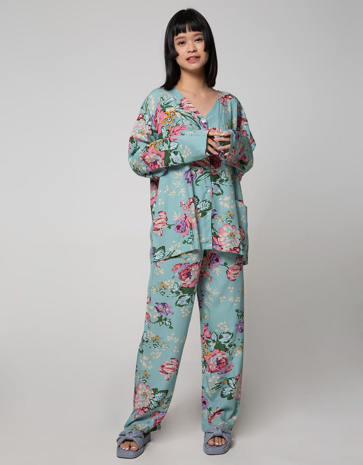 St. Yves Long Sleeve Pyjama Pants Camomilie Tea