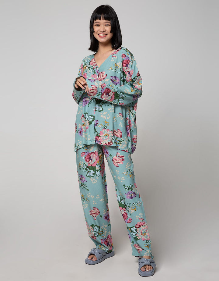 St. Yves Long Sleeve Pyjama Pants Camomilie Tea