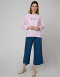 Nevada Sweatshirt Solid Strawberry Milk