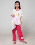 Boboo Setelan Piyama Lengan Pendek Anak Perempuan Bedtime Is A Hoot