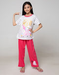Boboo Setelan Piyama Lengan Pendek Anak Perempuan Bedtime Is A Hoot