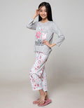 Boboo Setelan Piyama Lengan Panjang Anak Perempuan Bedtime and Snacks