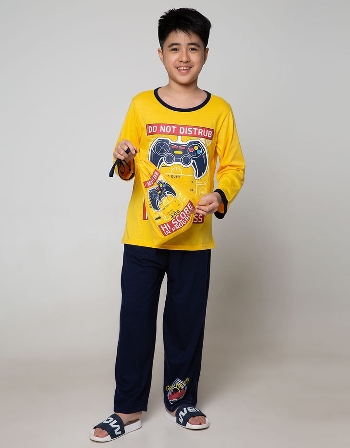 Boboo Boys Pajamas Long Shirts Pants Video Game Console 