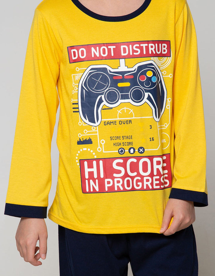Boboo Boys Pajamas Long Shirts Pants Video Game Console 