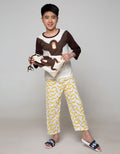 Boboo Boys Pajamas Long Sleeve T-Shirt Pants Gorilla 1 Set 