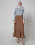 Annisa Maxi Skirt Gather With Bottom Gather