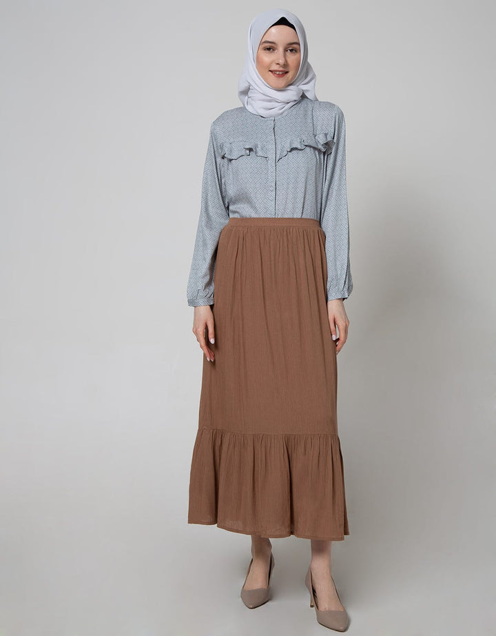 Annisa Maxi Skirt Gather With Bottom Gather