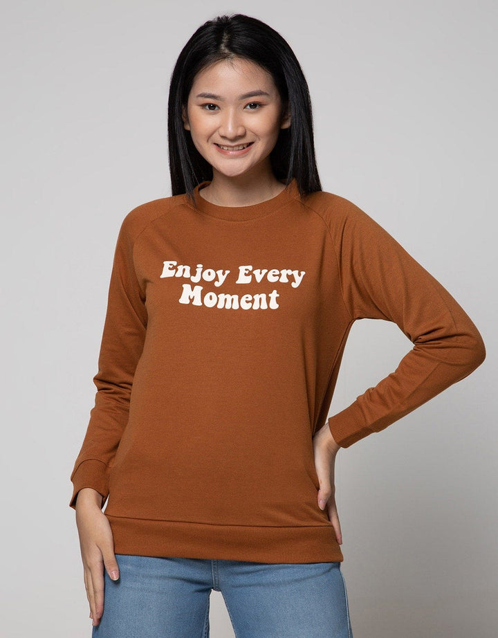 Nevada Sweatshirt Solid Enjoy Every Moment