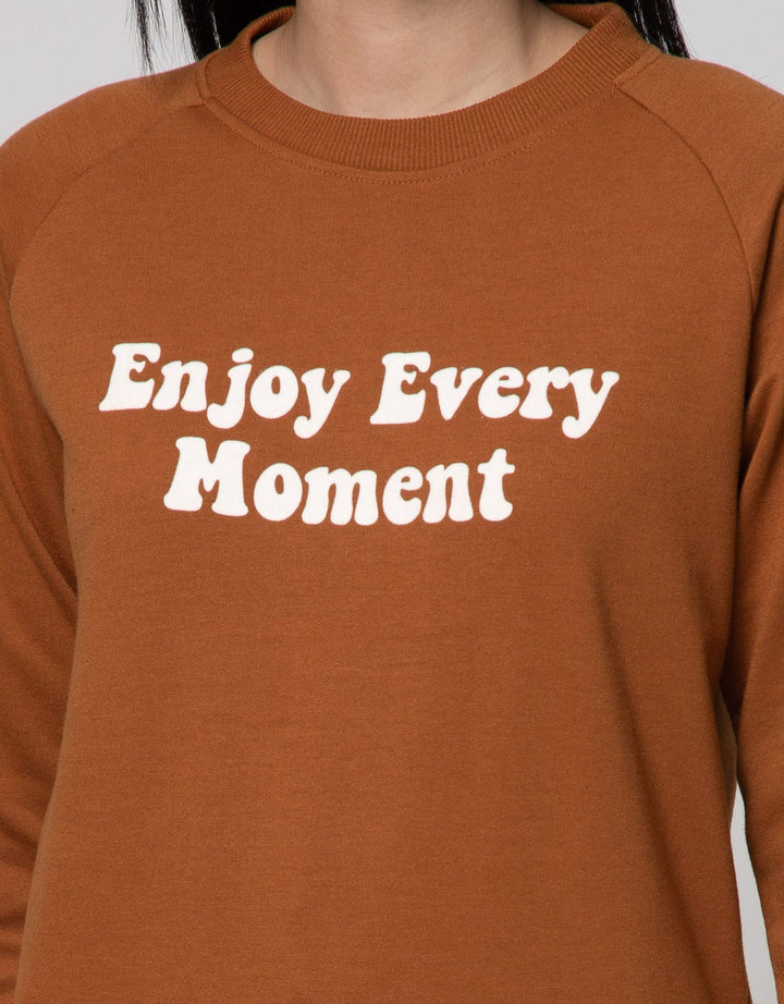 Nevada Sweatshirt Solid Enjoy Every Moment