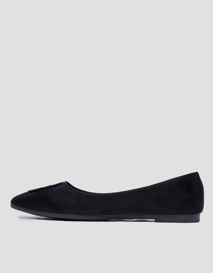 Laviola Pointed Round Accessories Women's Flat Shoes