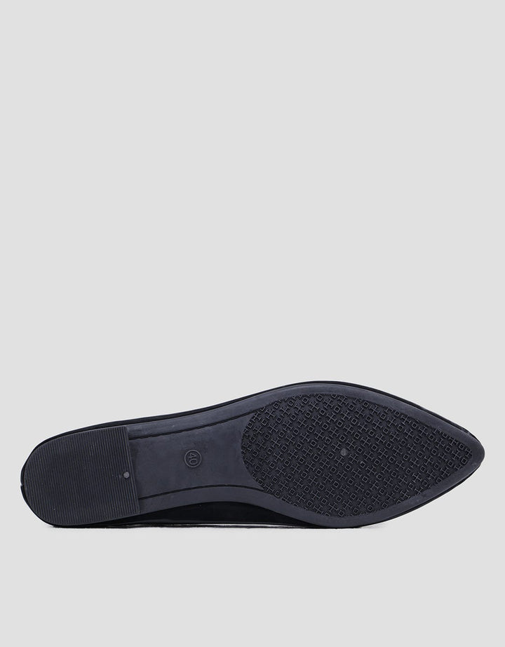 Laviola Pointed Round Accessories Women's Flat Shoes