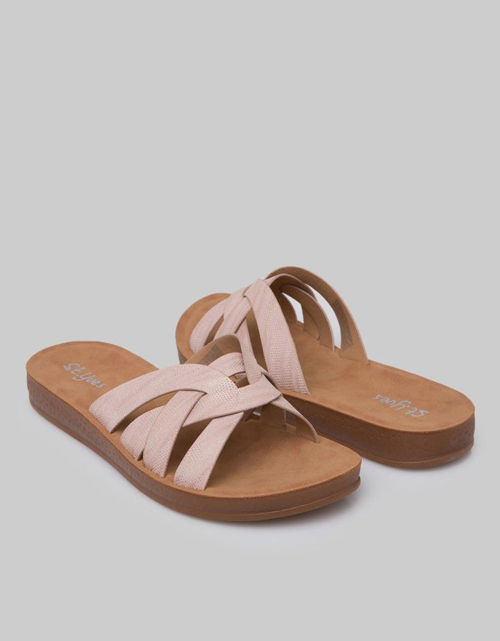 St. Yves Slipper Sandals Cross Strap
