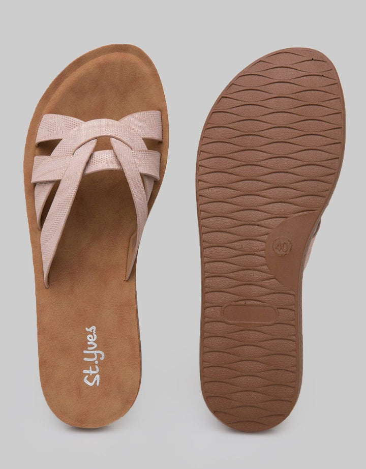 St. Yves Slipper Sandals Cross Strap