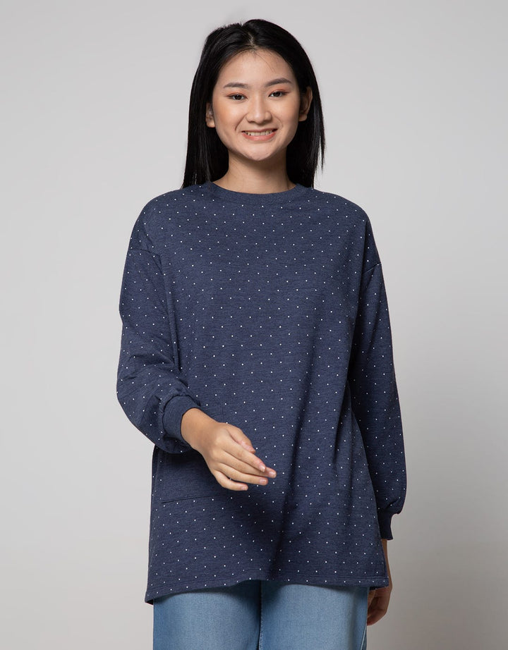 Nevada Long Sleeve Midi Dress Polkadot