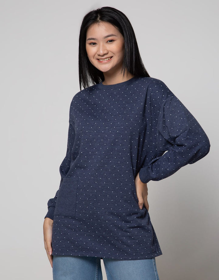 Nevada Long Sleeve Midi Dress Polkadot