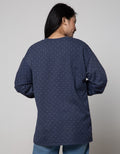 Nevada Long Sleeve Midi Dress Polkadot