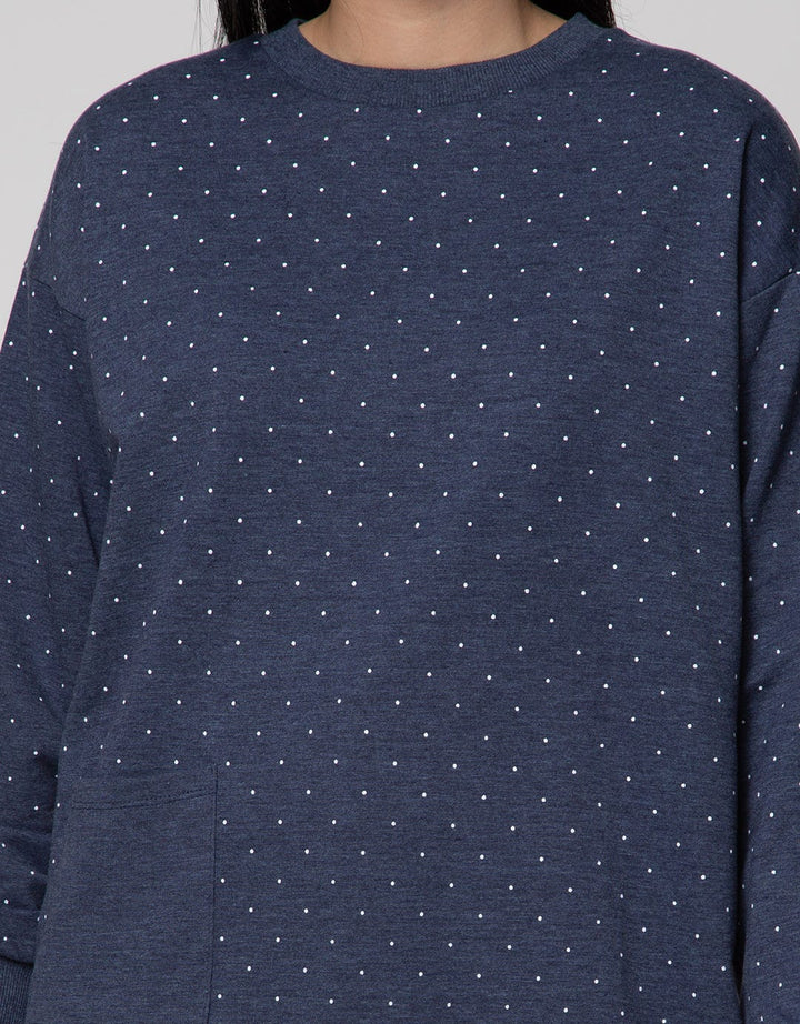 Nevada Long Sleeve Midi Dress Polkadot