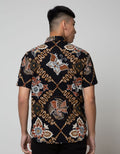 Larusso Kemeja Printing Kombinasi Batik