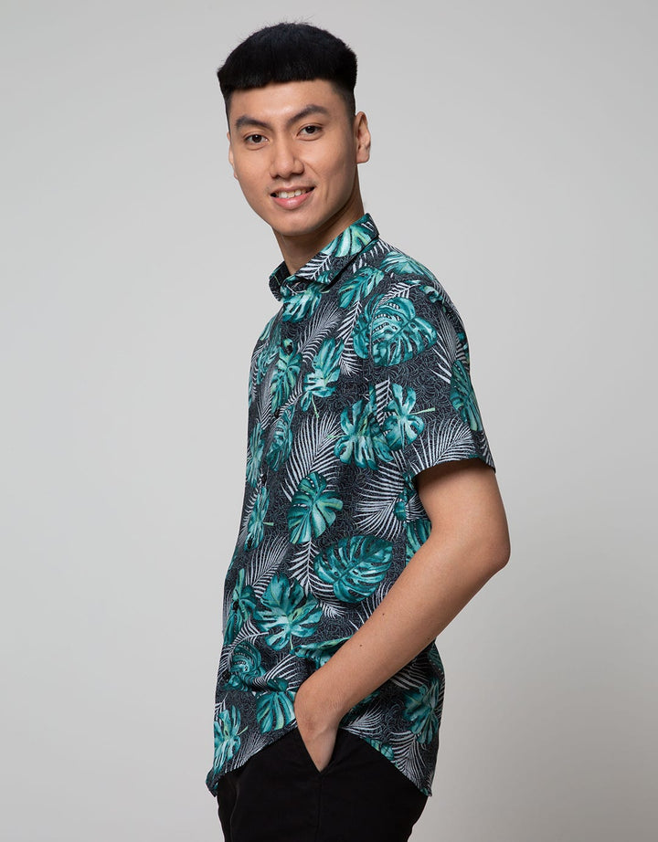 Larusso Short Sleeve Shirt Printing Batik Combination