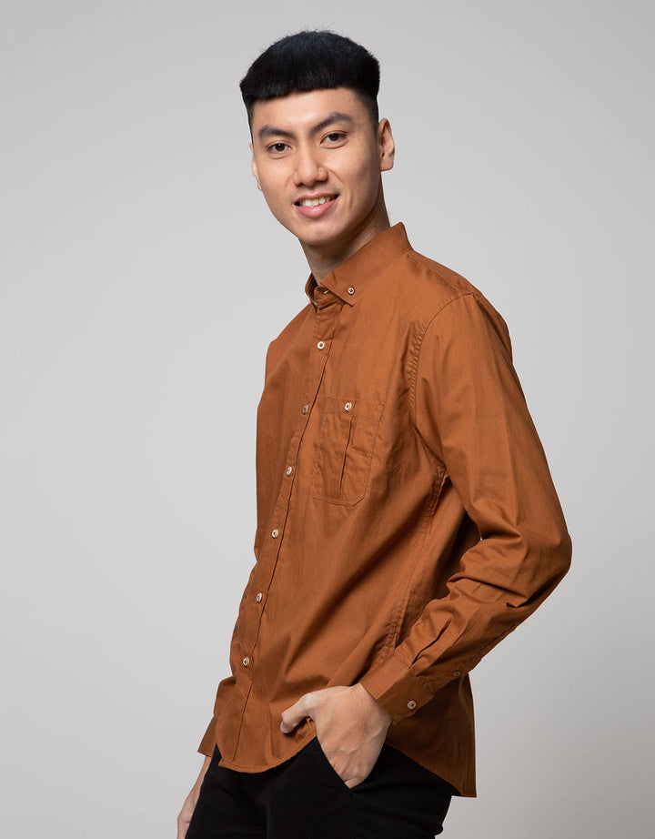 Larusso Plain Poplin Long Sleeve Shirt