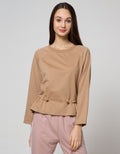 Details Sweater With Bottom String