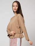 Details Sweater With Bottom String