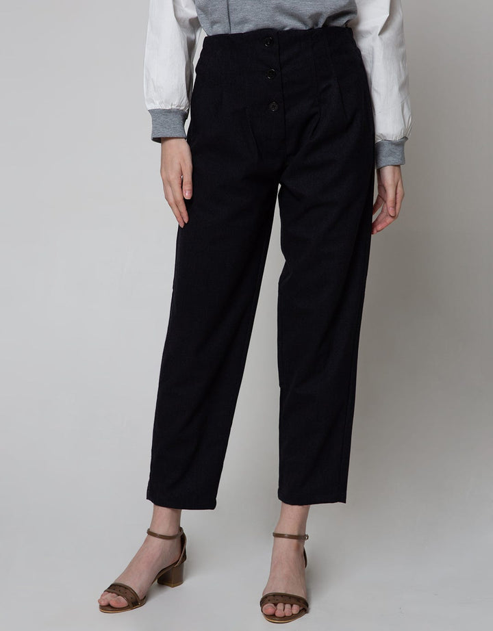 Details Long Pants High Rise W Button
