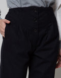 Details Long Pants High Rise W Button