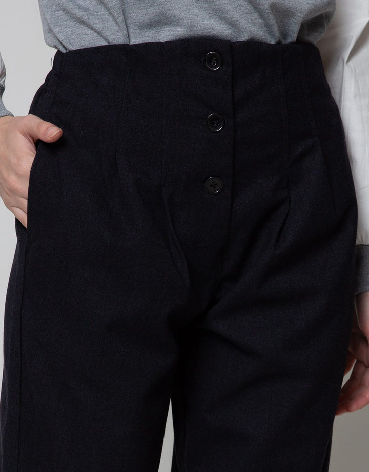 Details Long Pants High Rise W Button