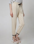Details Long Pants With Rib Fab And String