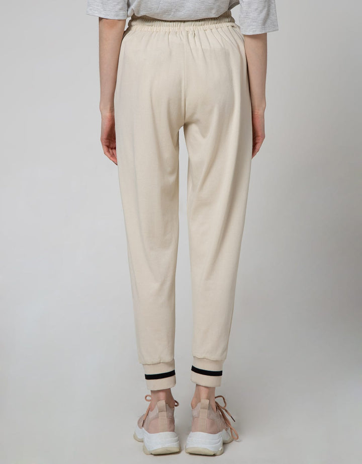 Details Long Pants With Rib Fab And String