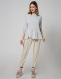 Details Long Pants With Rib Fab And String