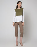 Details Long Sleeve Blouse With Pleats At Back
