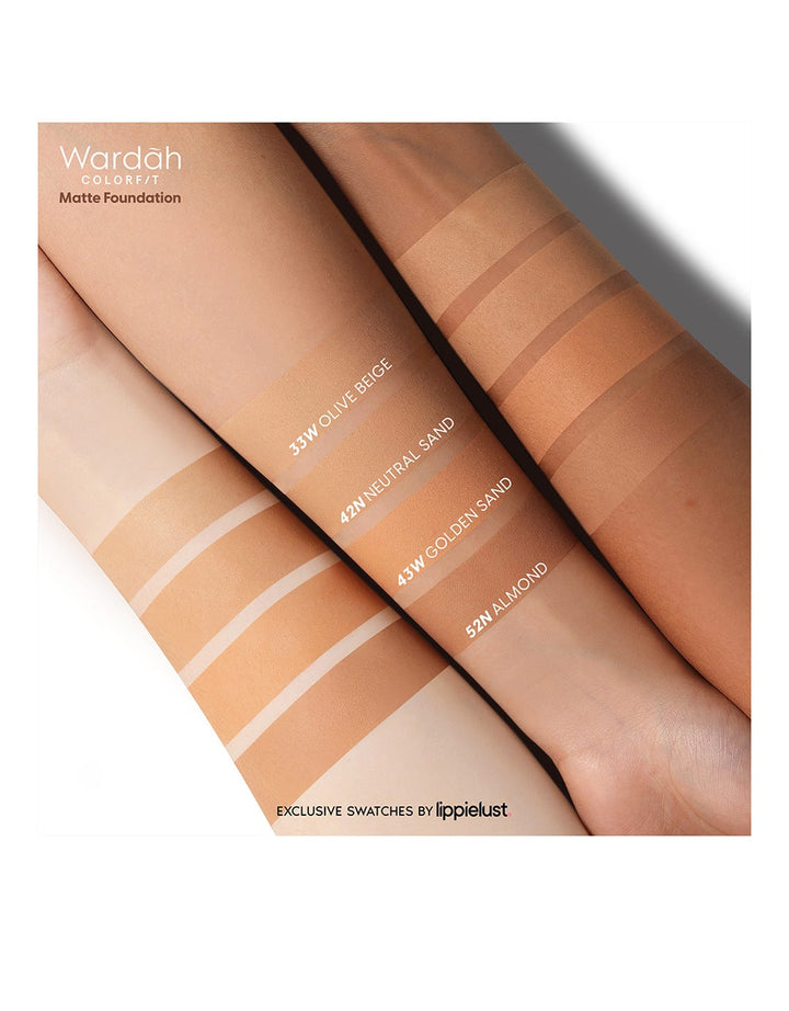 Wardah Colorfit Velvet Powder Foundation Refill 42N Neutral Sand 11 g
