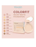 Wardah Colorfit Velvet Powder Foundation Refill 11C Pink Fair 11 g