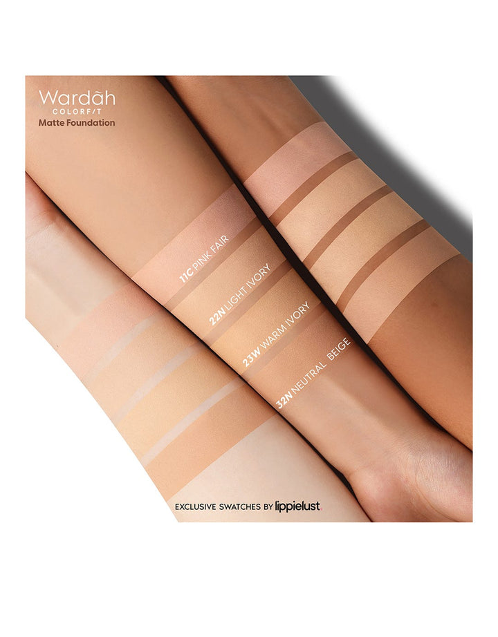 Wardah Colorfit Velvet Powder Foundation Refill 11C Pink Fair 11 g