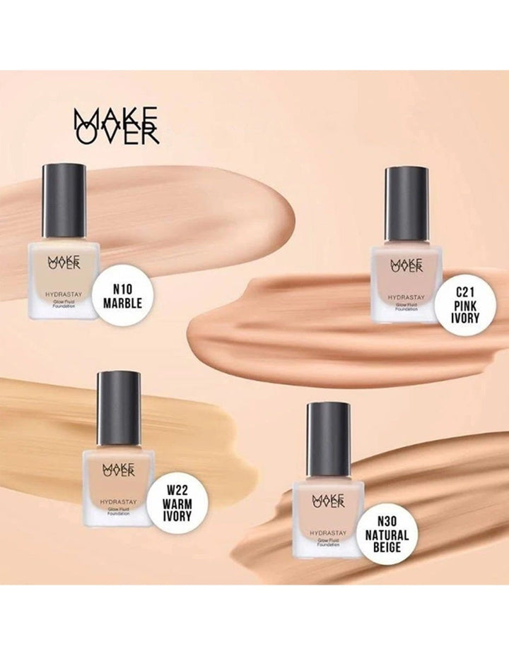 MAKE OVER Hydrastay Glow Fluid Foundation N10 Marble 35 ml