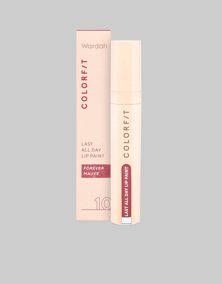 Wardah Colorfit Last All Day Lip Paint 10 Forever Mauve 4.2 g