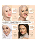 Wardah Colorfit Velvet Powder Foundation Refill 33W Olive Beige 11 g