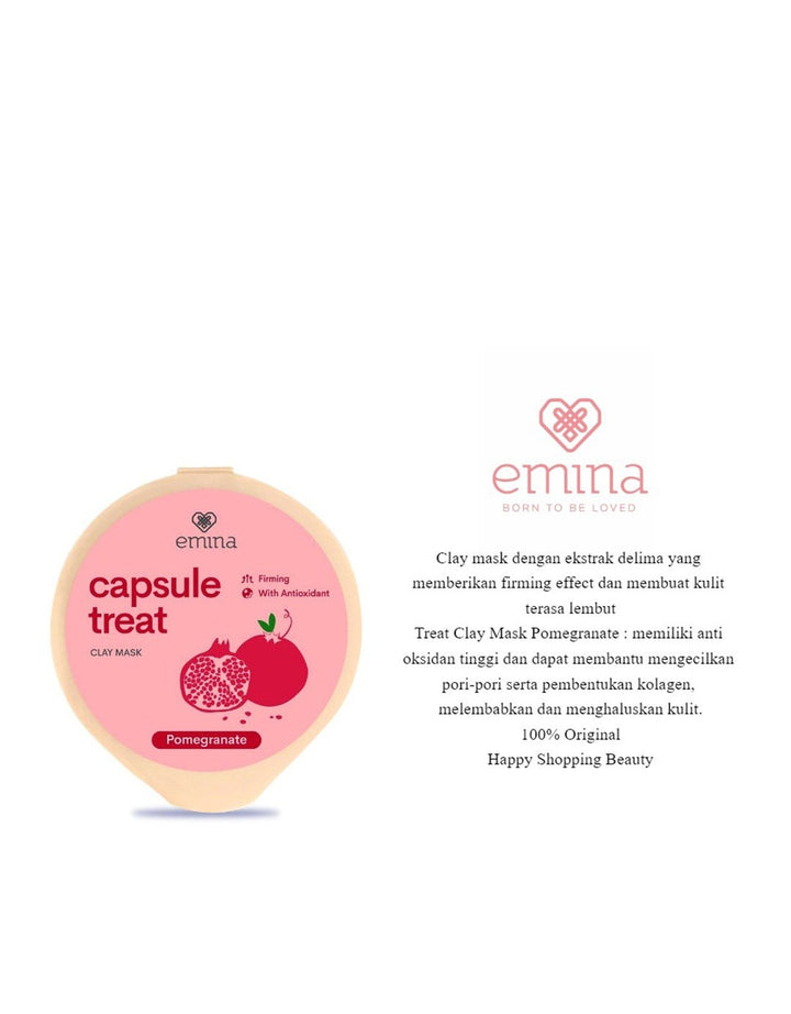 Emina Capsule Treat Clay Mask Pomegranate 10 ml
