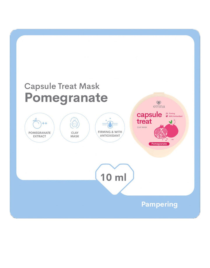 Emina Capsule Treat Clay Mask Pomegranate 10 ml