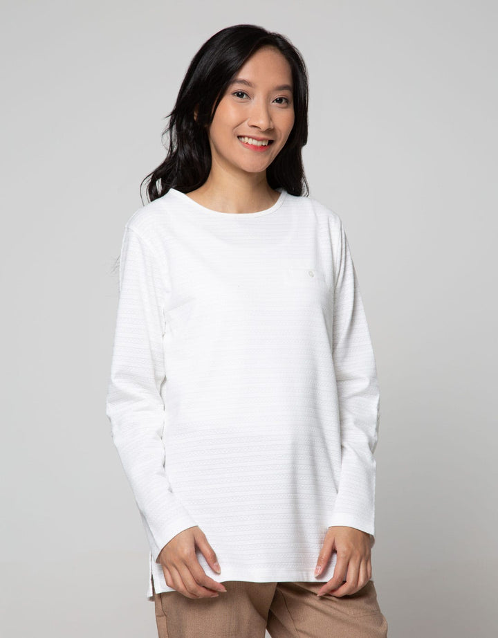 St. Yves Long Sleeve T-Shirt Embossed Dots